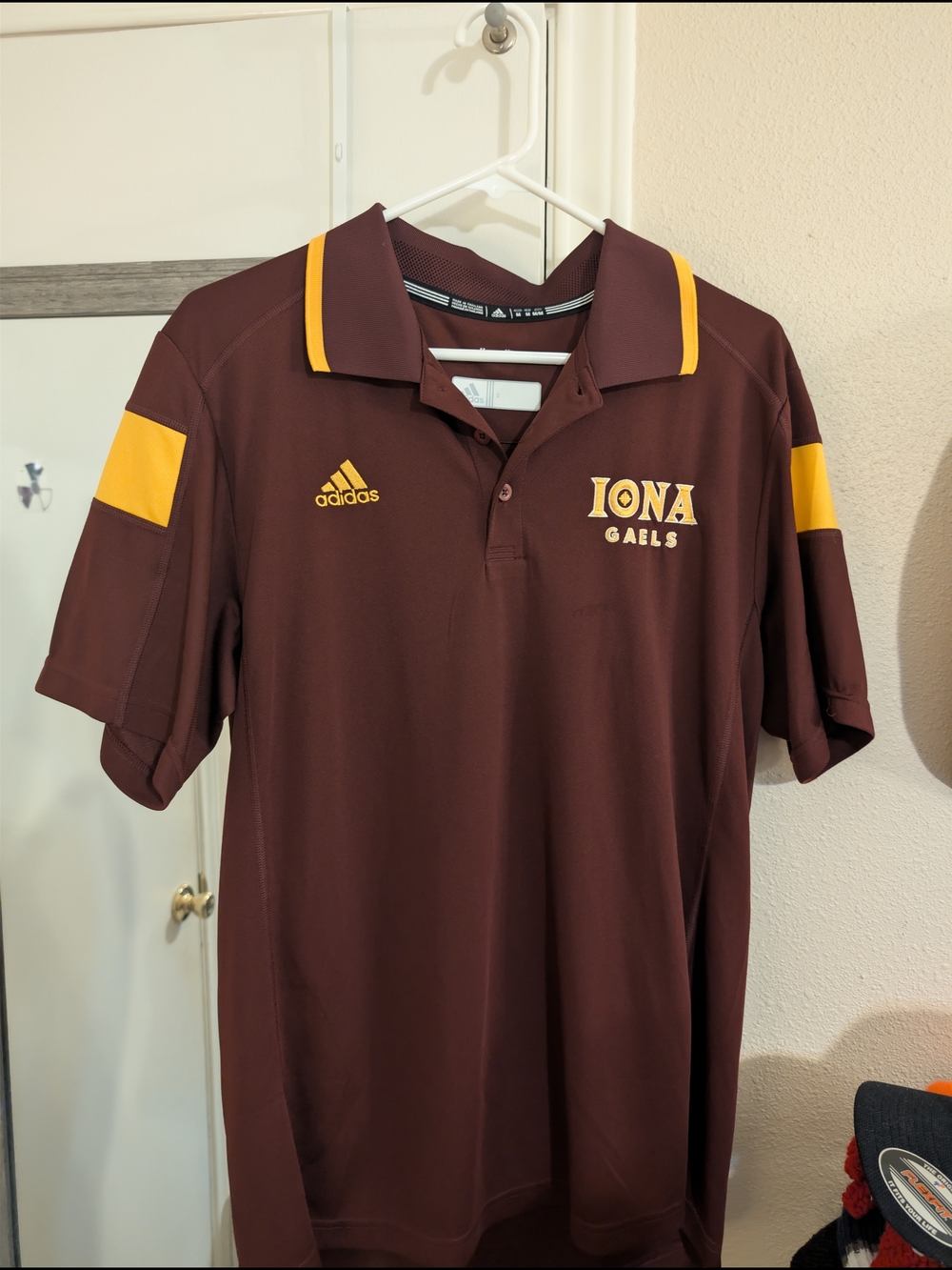 Adidas IONA Gaels Maroon & Gold Polo